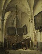 Johannes Bosboom The vestry of St. Stevens Church in Nijmegen Sweden oil painting artist